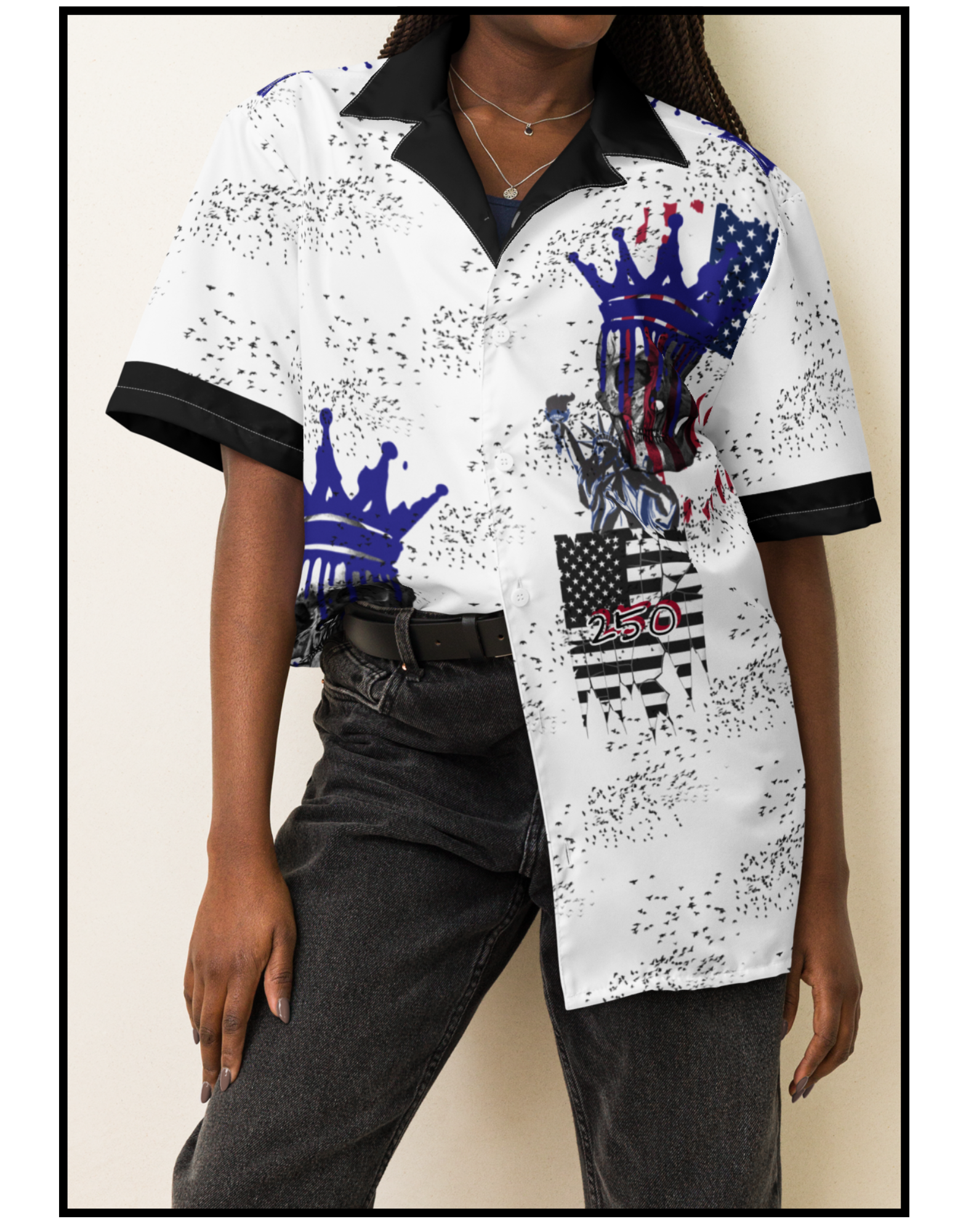 Decay of Democracy button shirt