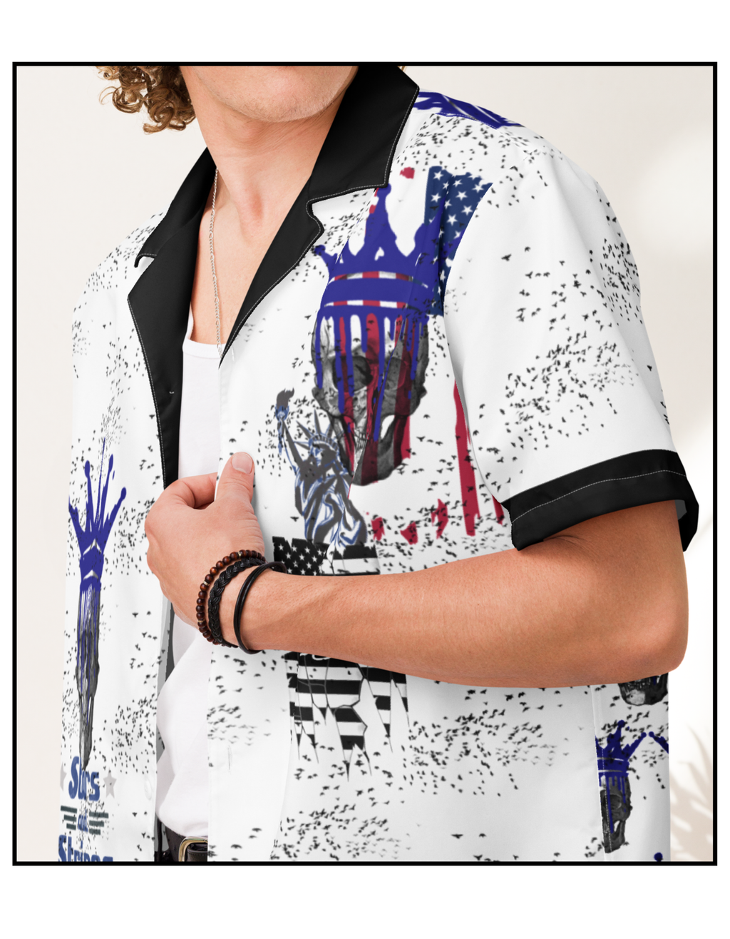 Decay of Democracy button shirt