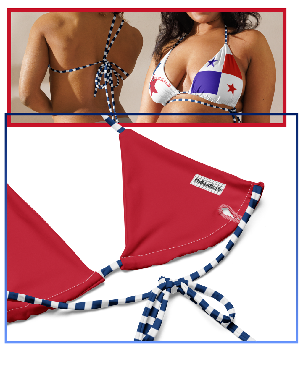 The Isthmus Star string bikini top