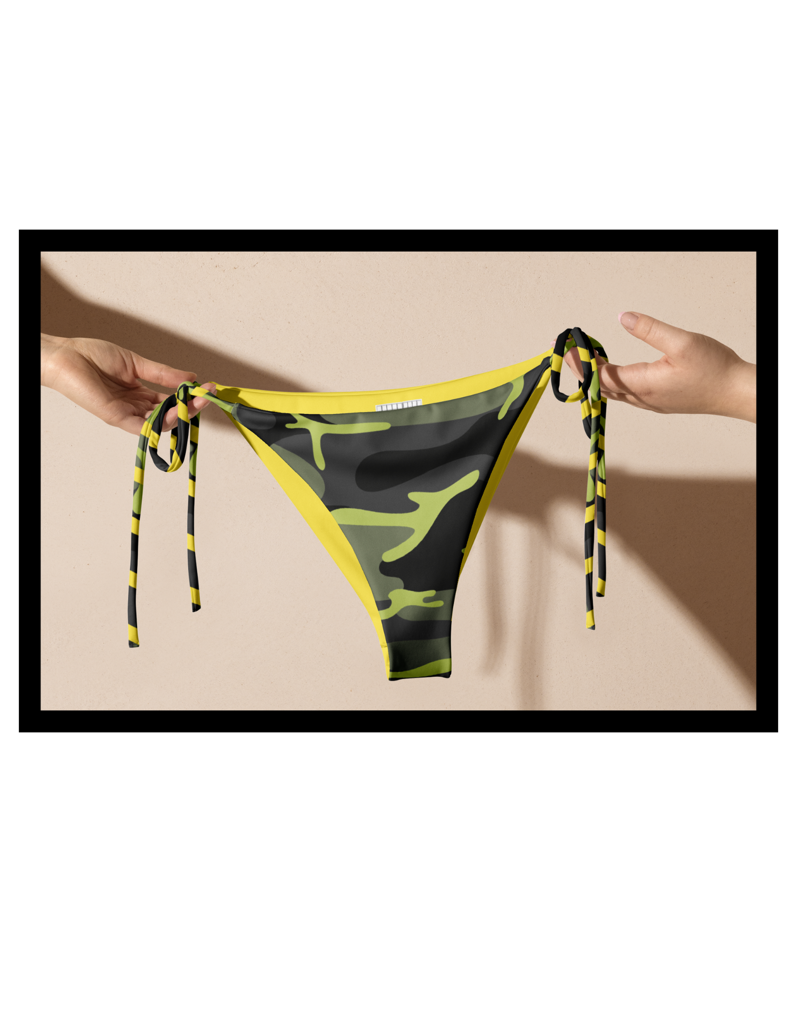 Viper Moss string bikini bottom