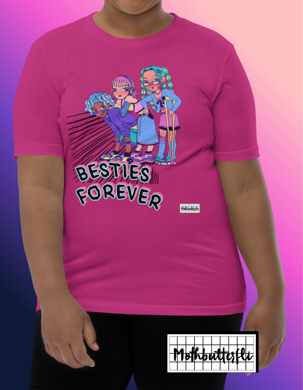BESTIES FOREVER Youth Short Sleeve T-Shirt