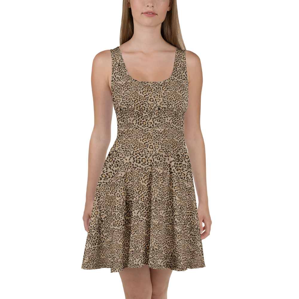 Leopard Print Skater Dress
