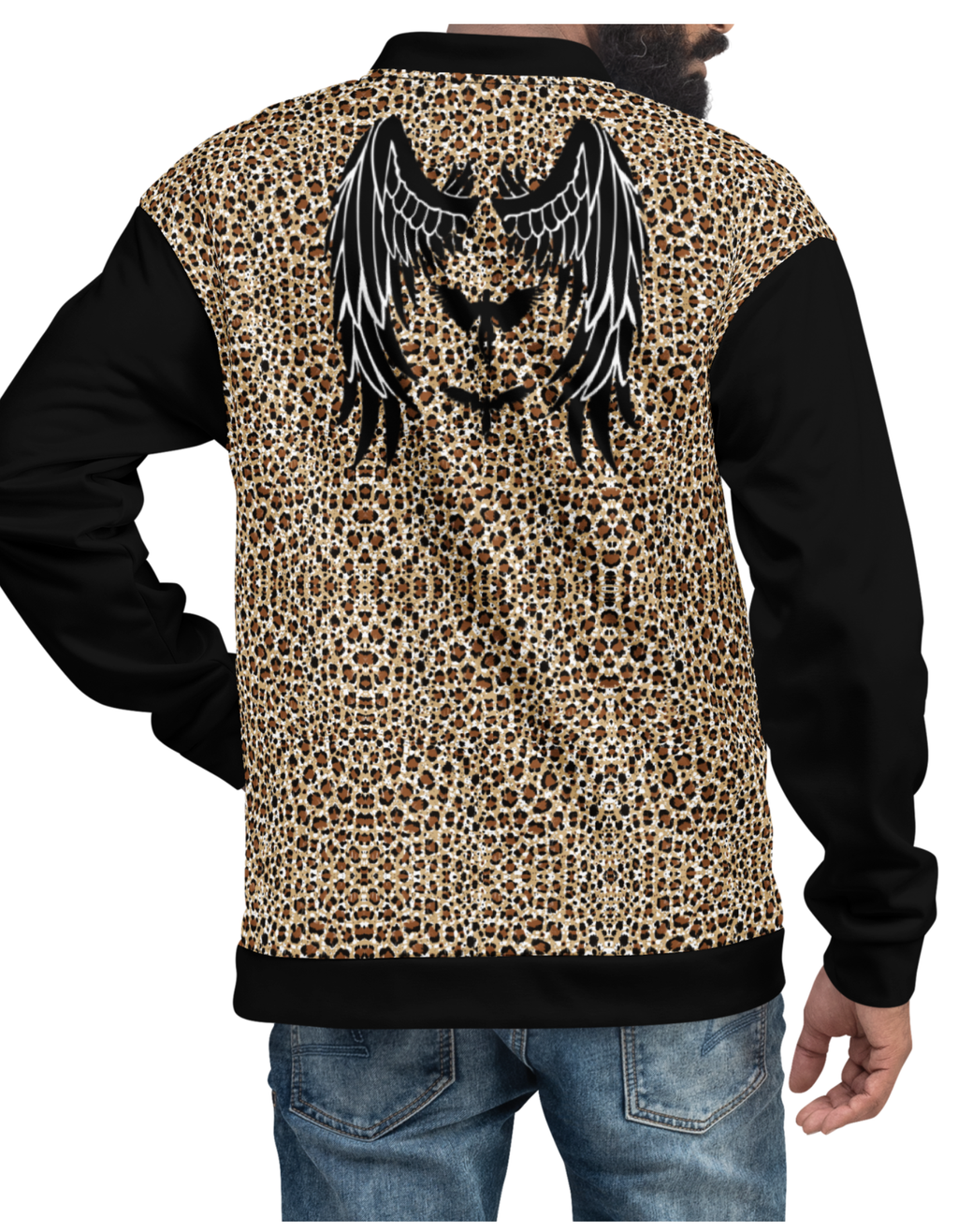 Rising Angels Leopard Bomber Jacket