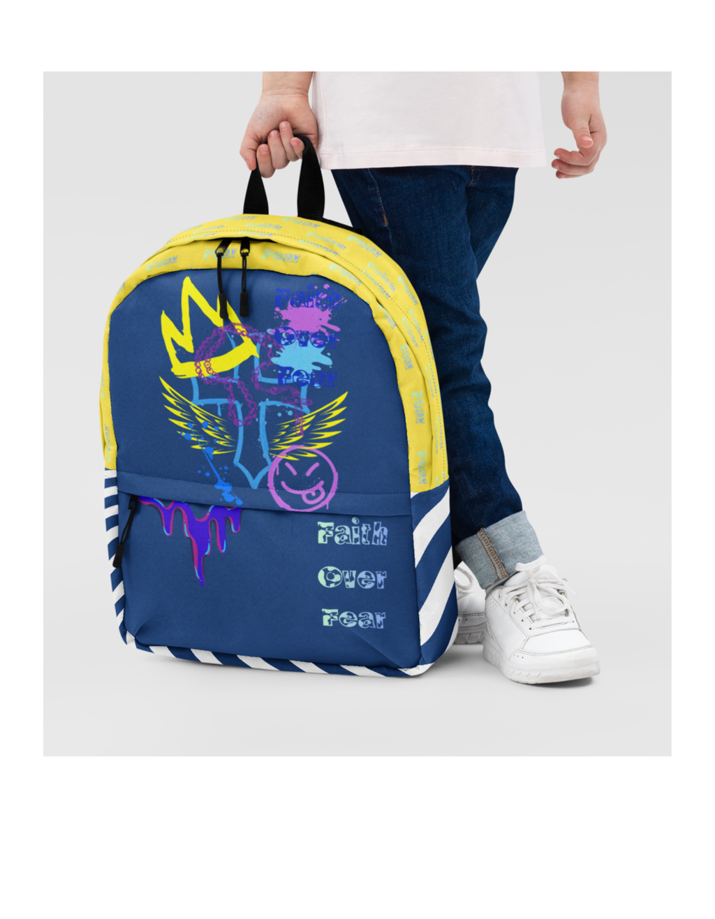 Faith Over Fear Kids Backpack
