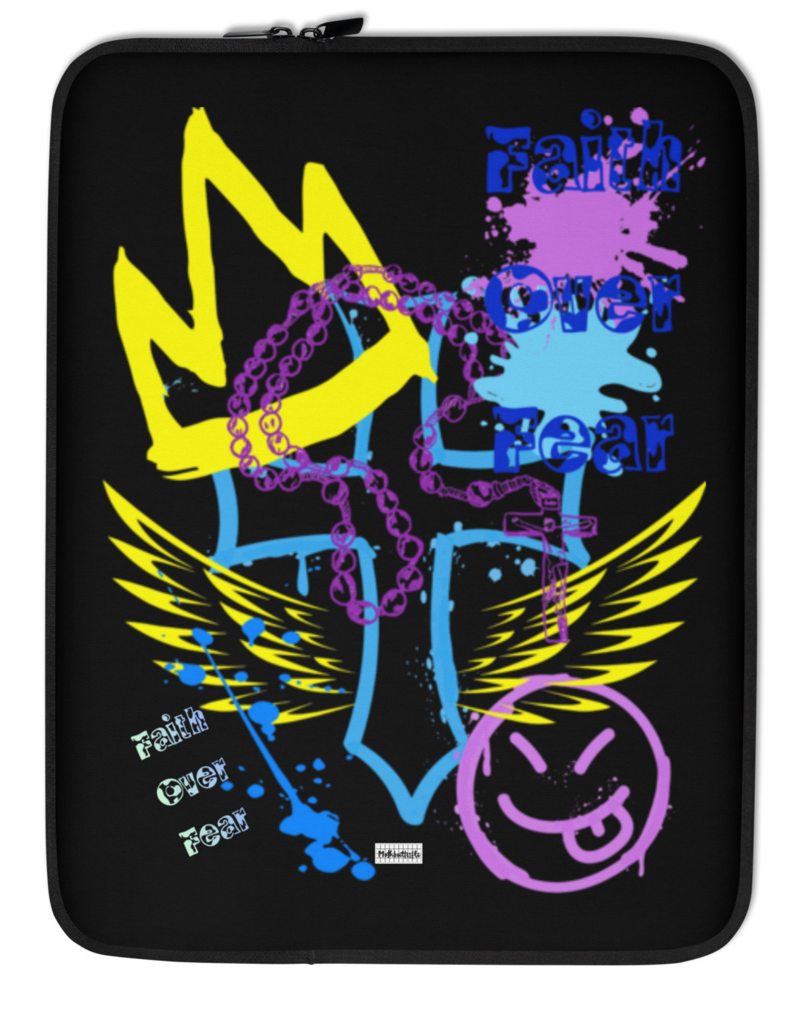 Faith over Fear Laptop Sleeve 13 inch