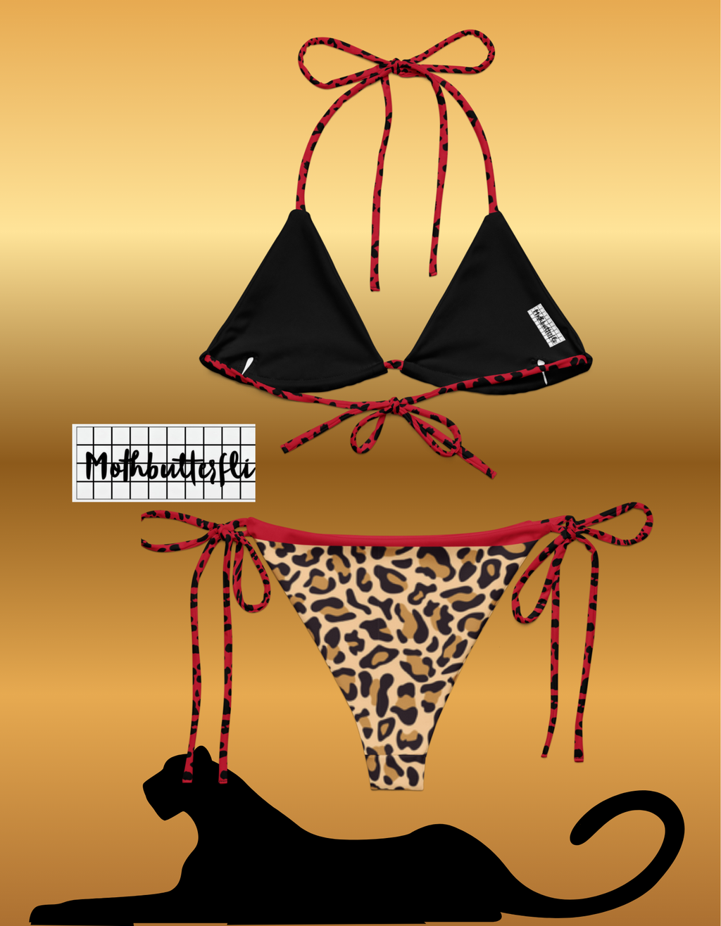 The Crimson Leopard bikini